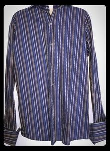 Banana Republic Striped French Cuff Button Down